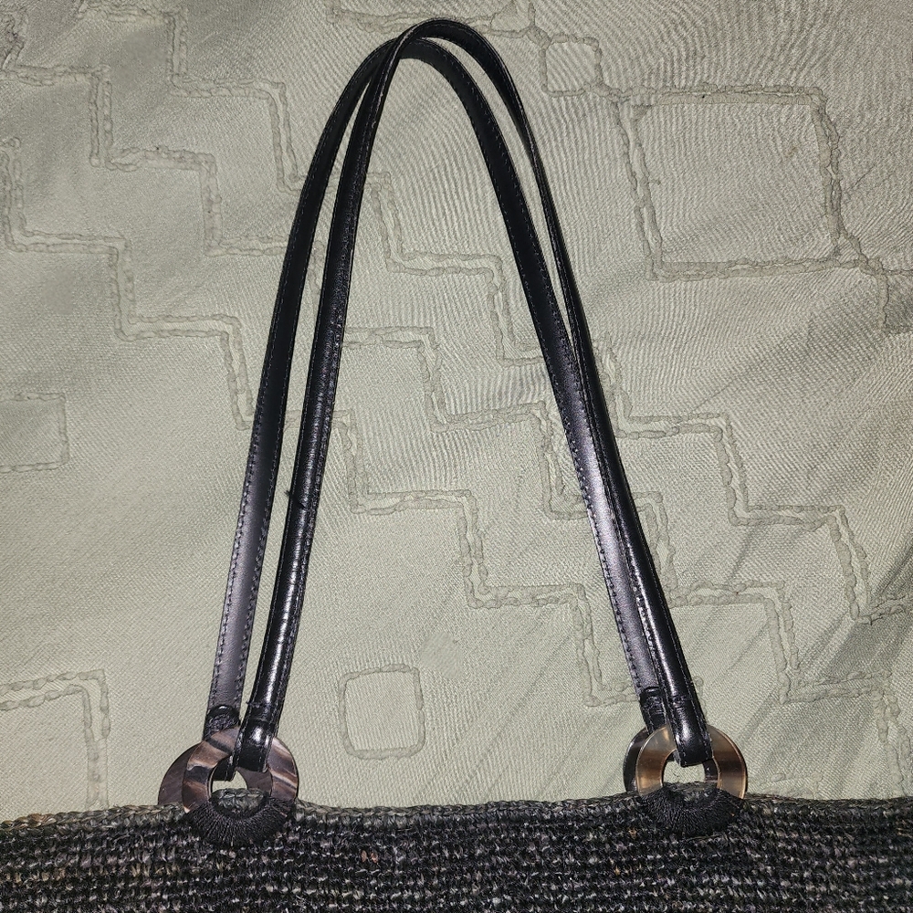 Annabel Ingall polka dot raffia tote - Picture 6 of 7